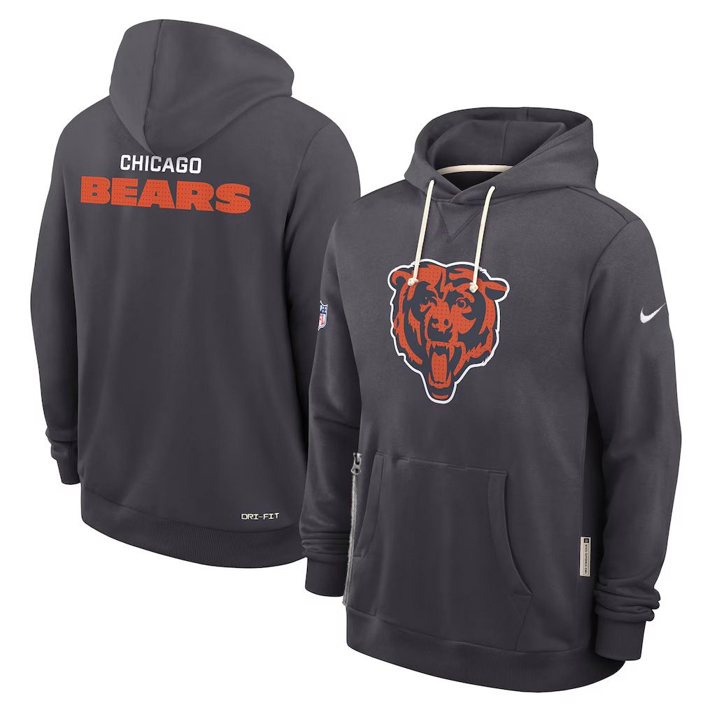 Men 2026 NFL Chicago Bears hoodie black 01